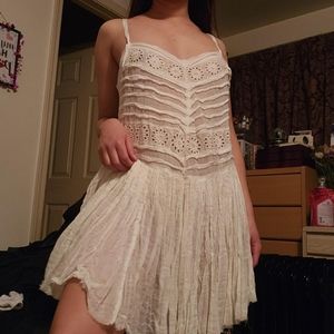 Free people dress white lace dress